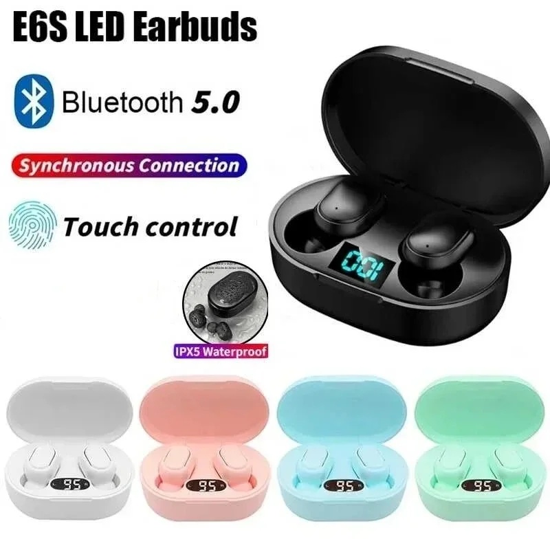 Noise Canceling Headphones - Digital Display Bluetooth Earphones with Mic