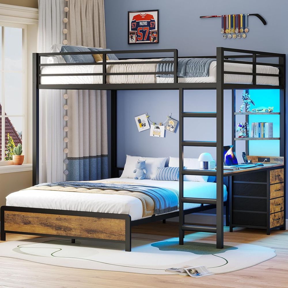 Desk Charging Station - ADORNEVE ull Over ull Bunk Bed