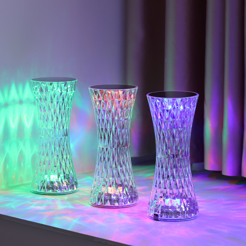 Desk Lamp Led - Crystal Bedside Table Lamps Xmas Acrylic