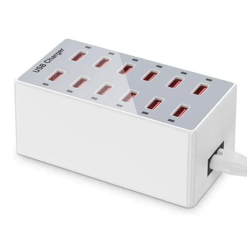 Desk Charging Station - USB Charging Station 60W 12-Ports USB
