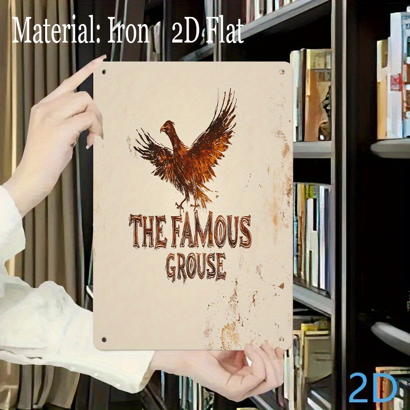 Home Office Inspiration - Vintage-Inspired Eagle Metal Sign - ,