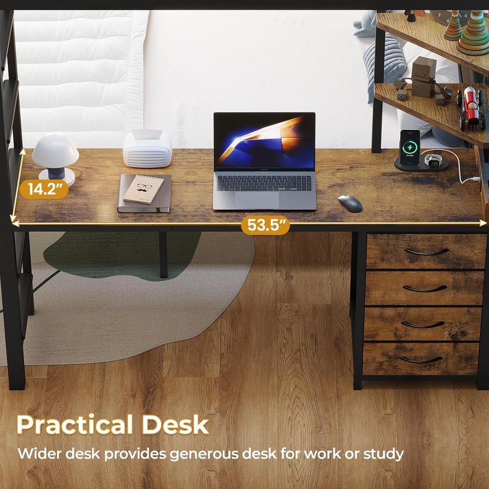 ADORNEVE ull Over ull Bunk Bed - огляд і ціна Desk Charging Station