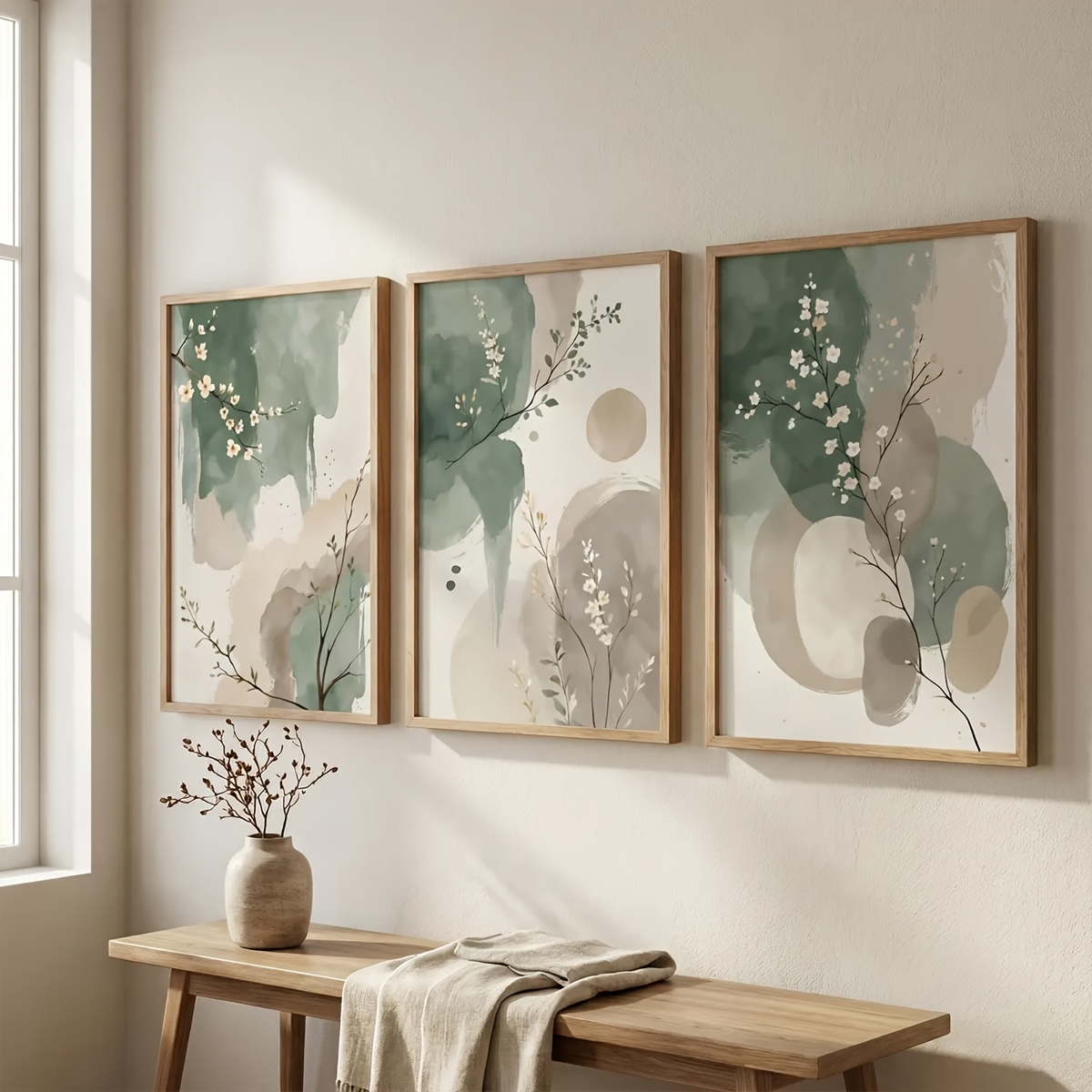 3pcs Japanese-Style Plant Canv - огляд і ціна Home Office Inspiration