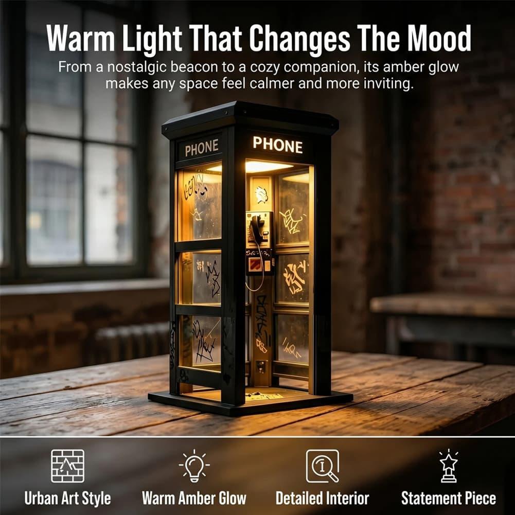 Retro Graffiti Phone Booth Tab - огляд і ціна Desk Lamp Led