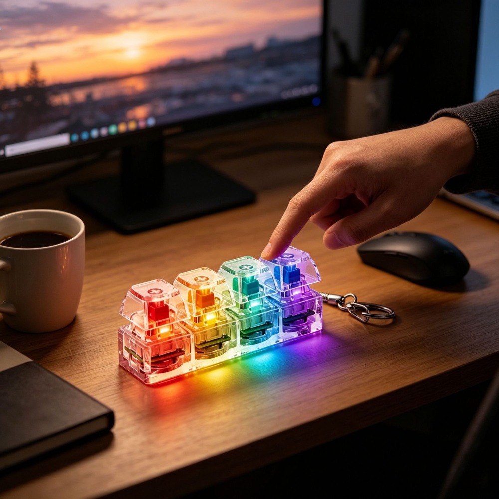 LED Light-Up Keychain Keyboard - огляд і ціна Home Office Keyboard