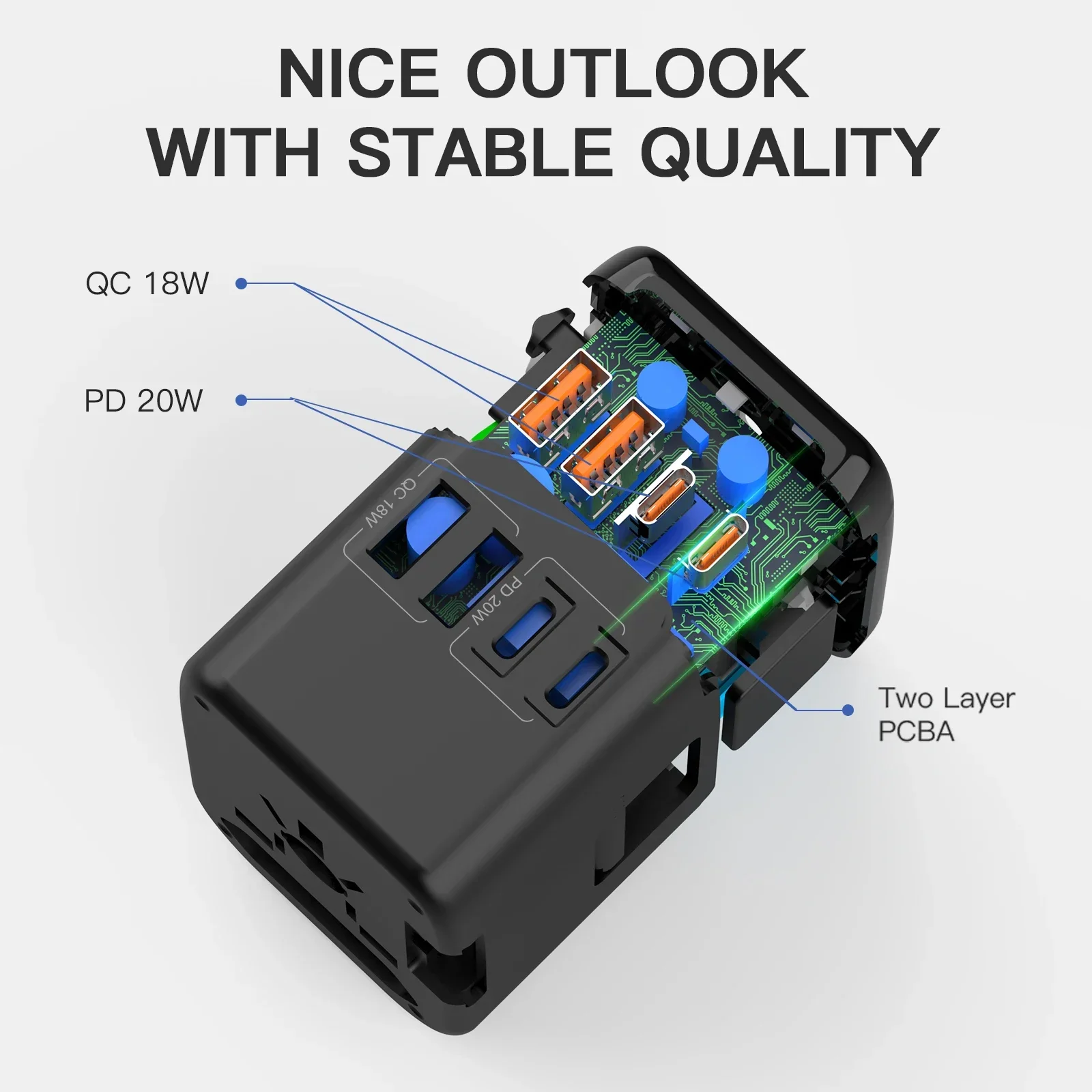 45W Smart Overload Protection  - огляд і ціна Home Office Vivo