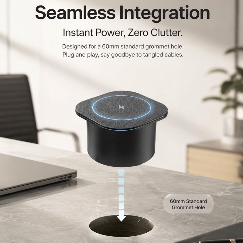 Embedded Desk Wireless Charger - огляд і ціна Desk Charging Station