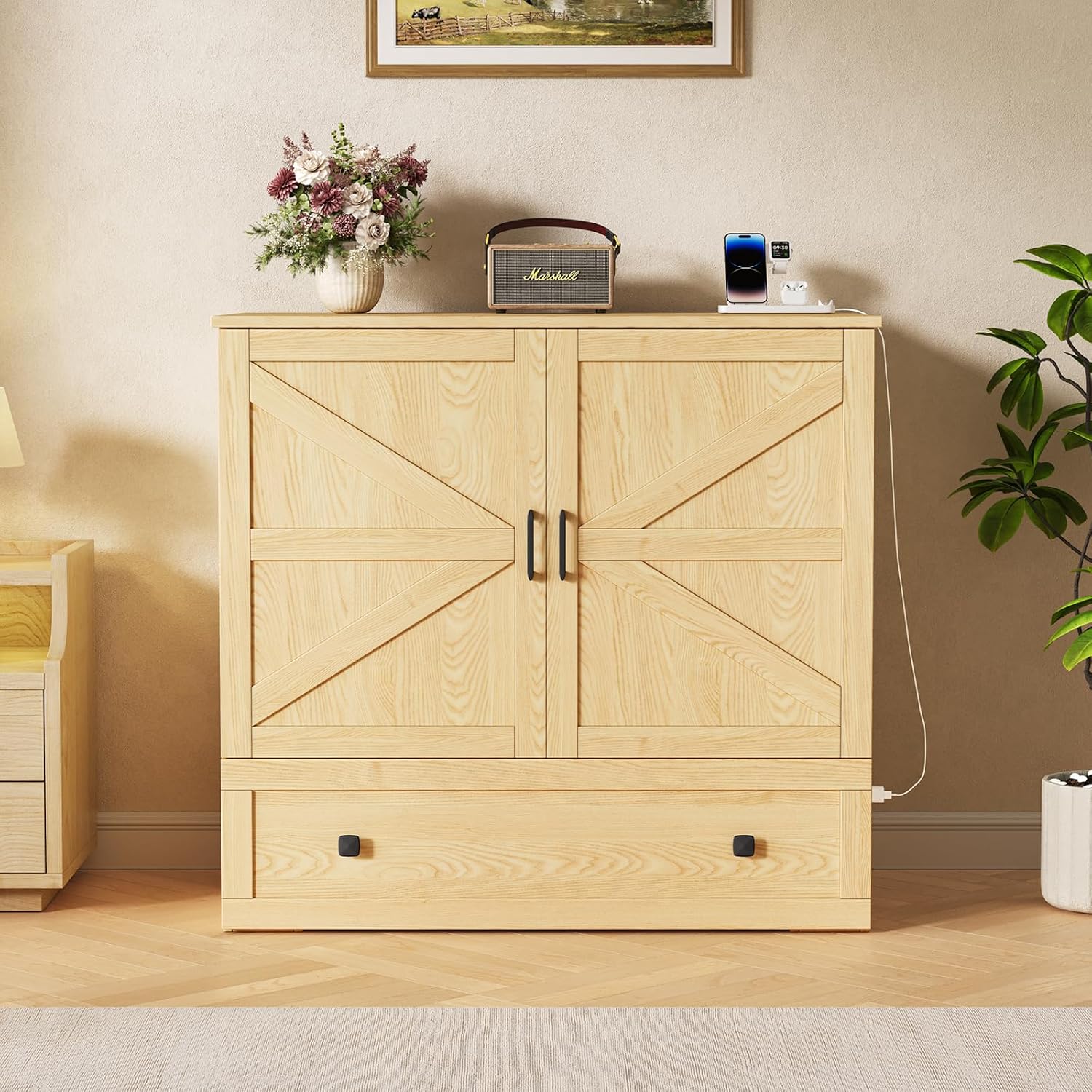 Space Saving Murphy Bed Chest  - огляд і ціна Home Office Guest Room