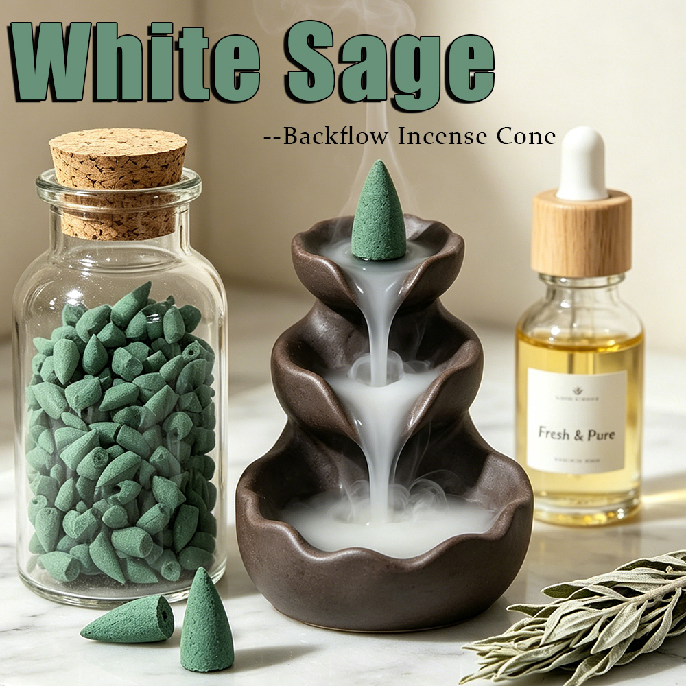 White Sage Scented Backflow In - огляд і ціна Home Office Guest Room