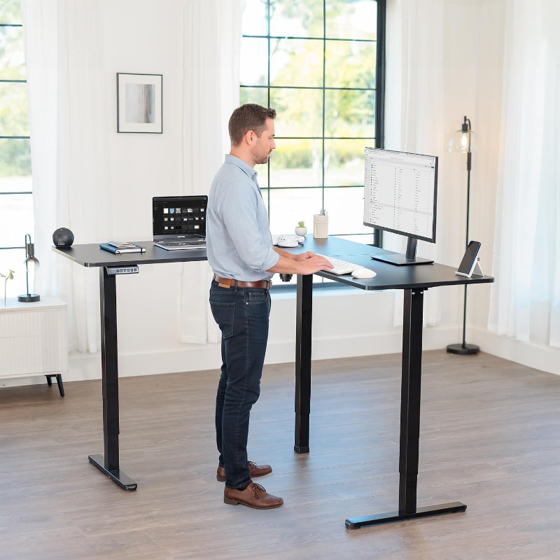 VIVO Corner Standing Desk Reve - огляд і ціна Home Office Vivo