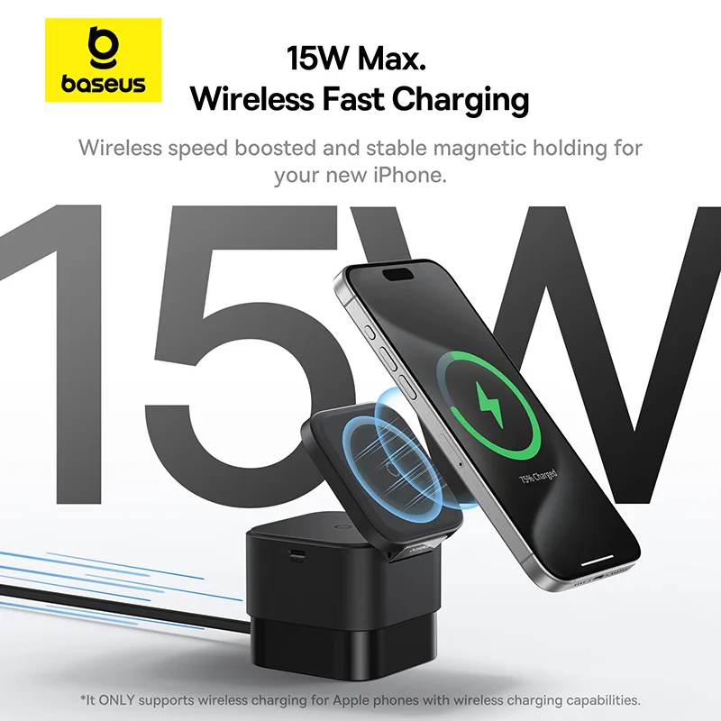 Baseus 3 in 1 Magnetic Wireles - огляд і ціна Desk Charging Station