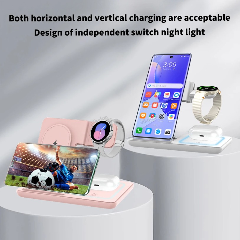 3 in 1 Foldable Wireless Charg - огляд і ціна Desk Charging Station