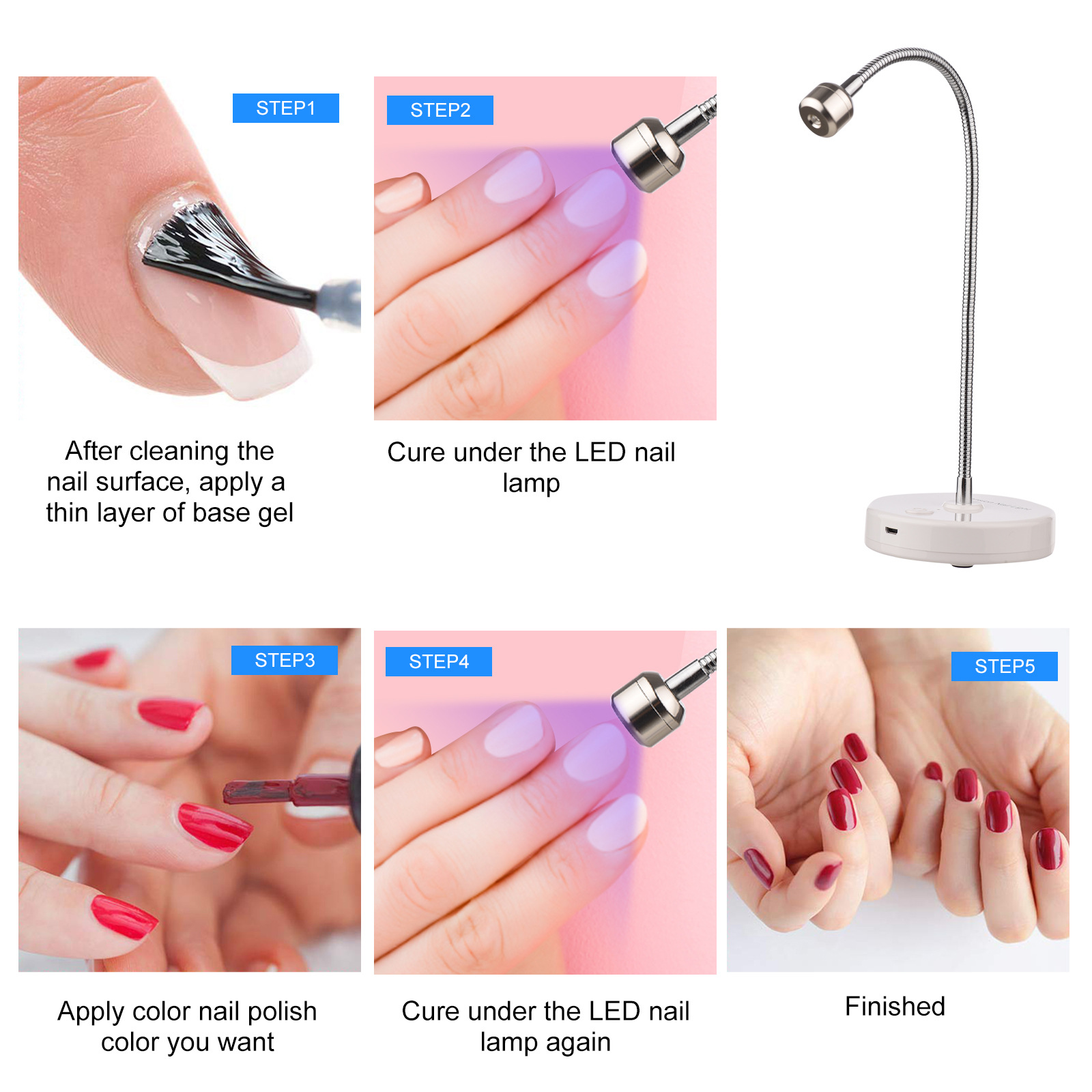 Nail light therapy lotus lamp  - огляд і ціна Desk Lamp Led