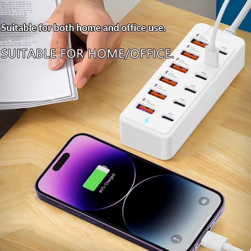 12 In 1 Power Strip Multi Port - огляд і ціна Desk Charging Station