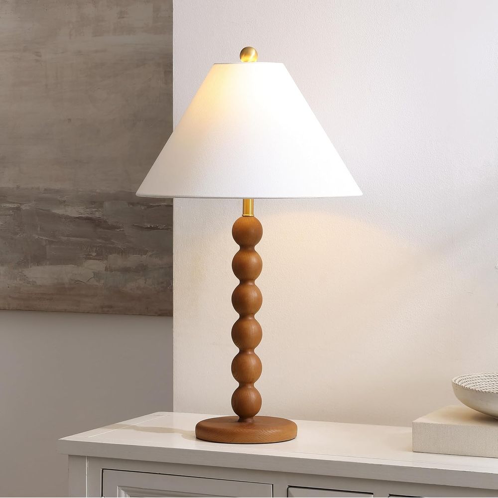 Natural Brown Resin Stacked Ba - огляд і ціна Desk Lamp Led
