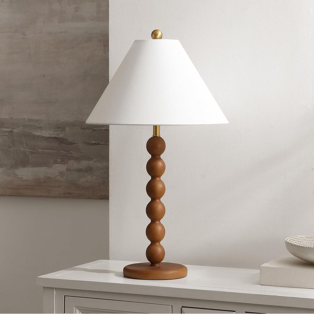 Natural Brown Resin Stacked Ba - огляд і ціна Desk Lamp Led