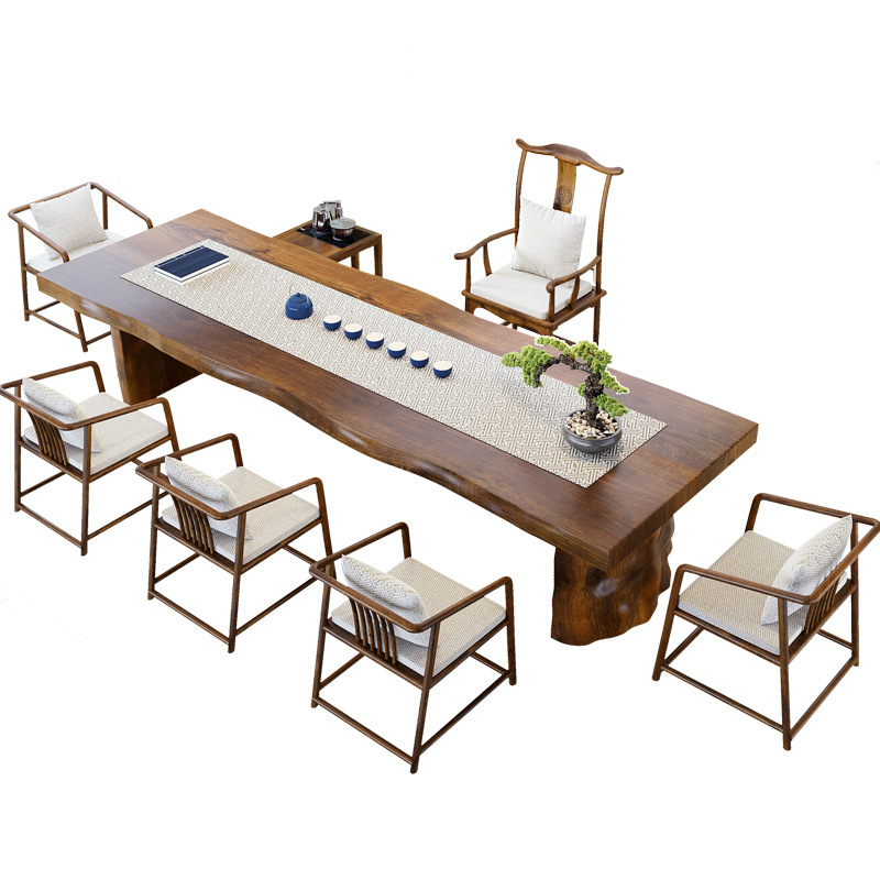 New Chinese solid wood tea tab - огляд і ціна Home Office Guest Room