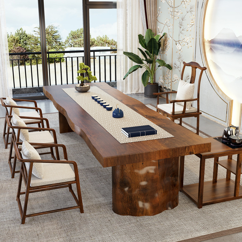 New Chinese solid wood tea tab - огляд і ціна Home Office Guest Room