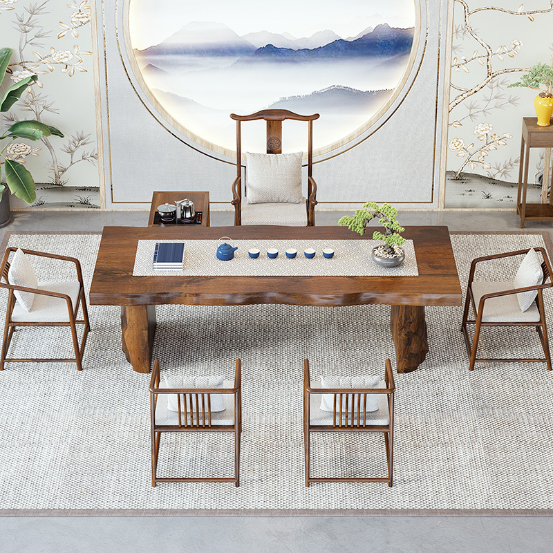 New Chinese solid wood tea tab - огляд і ціна Home Office Guest Room