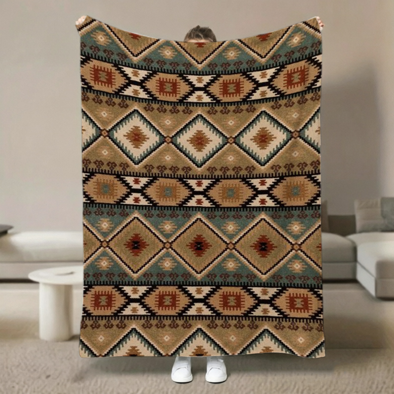 Navajo Style Diamond Border Th - огляд і ціна Home Office Guest Room