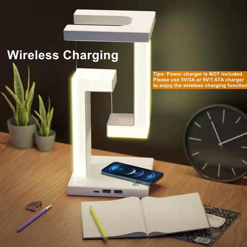 Floating Desk Lamp With Wirele - огляд і ціна Desk Charging Station