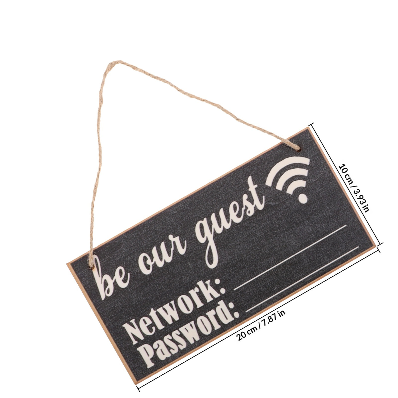 2Pcs Wooden WiFi Password Sign - огляд і ціна Home Office Guest Room