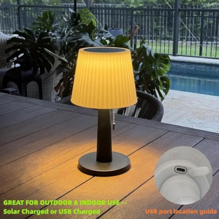 Solar Table Lamps Outdoor Indo - огляд і ціна Desk Lamp Led