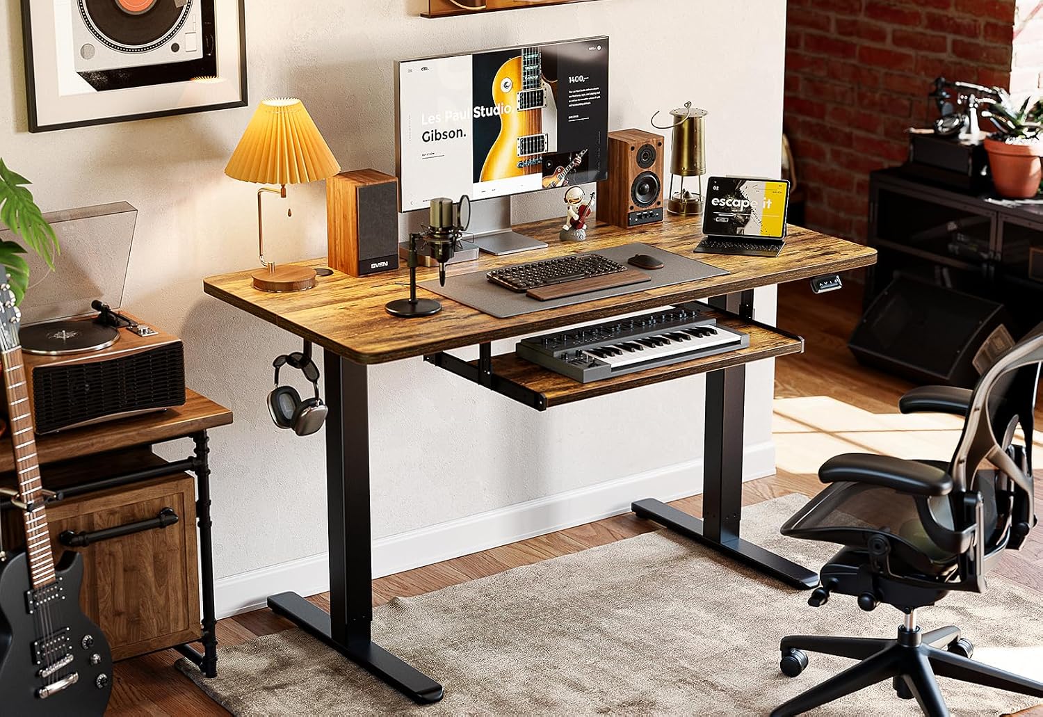 Standing Desk with Keyboard Tr - огляд і ціна Home Office Keyboard